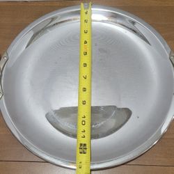 Kromex MCM Charcuterie Board Serving Trays Platter Chrome Brass Tone Round & Oval Platters