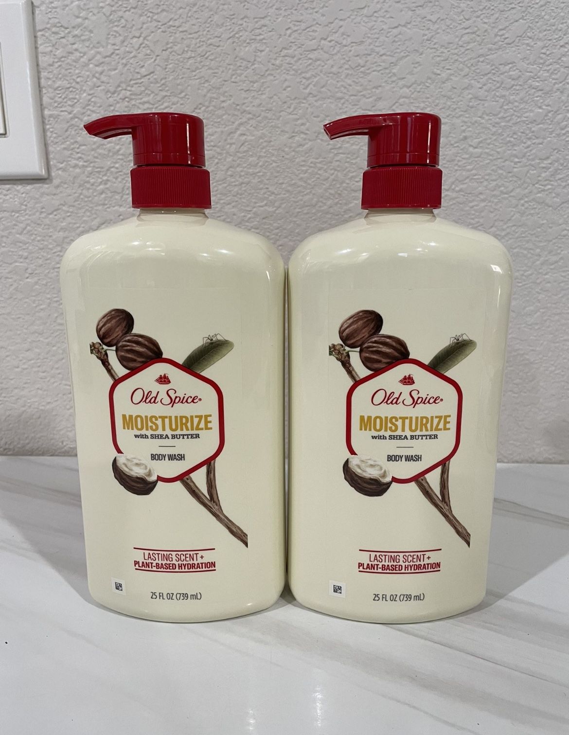 Brand new Old Spice Men's Body Wash Moisturize with Shea Butter, 25 fl oz (2 For $12)