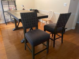 Hill Creek Brown Rustic Counter Height Dinning Table