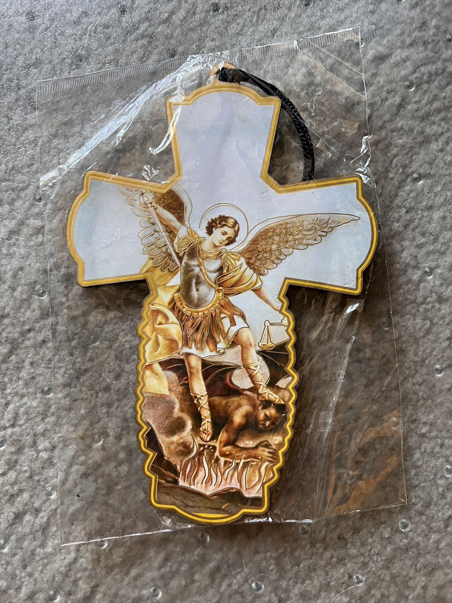 6 Inch Religious Cross Depiction Figure