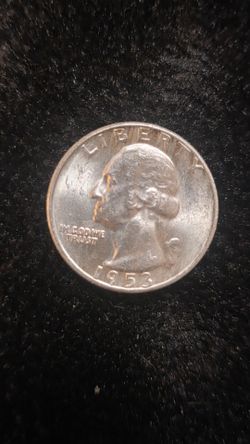 1953 d Washington Quarter Silver unc