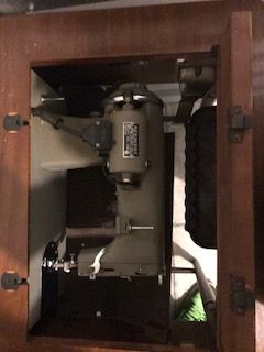 Ancient vintage sewing machine