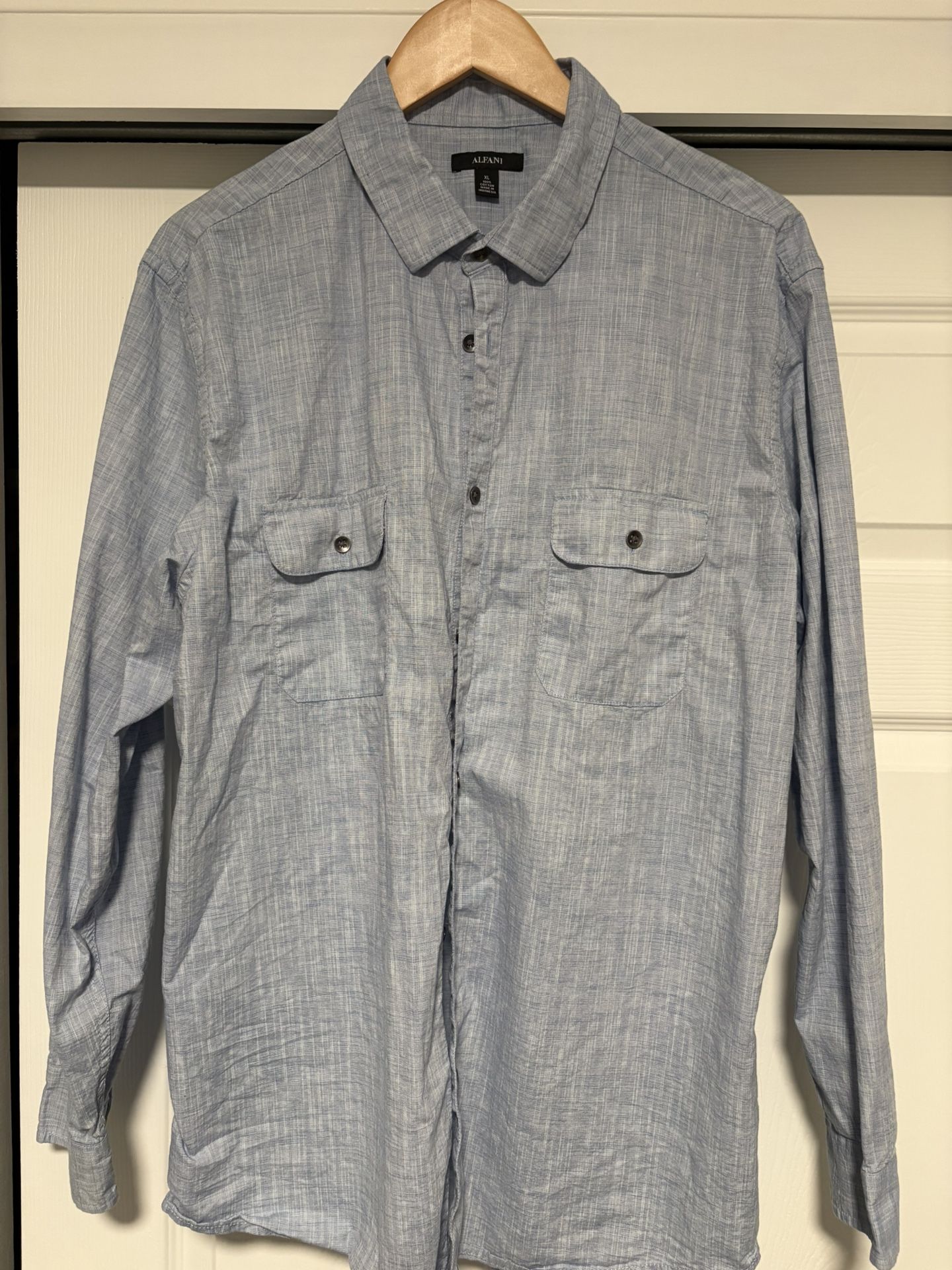 Alfani Button-Down Shirt, Size XL