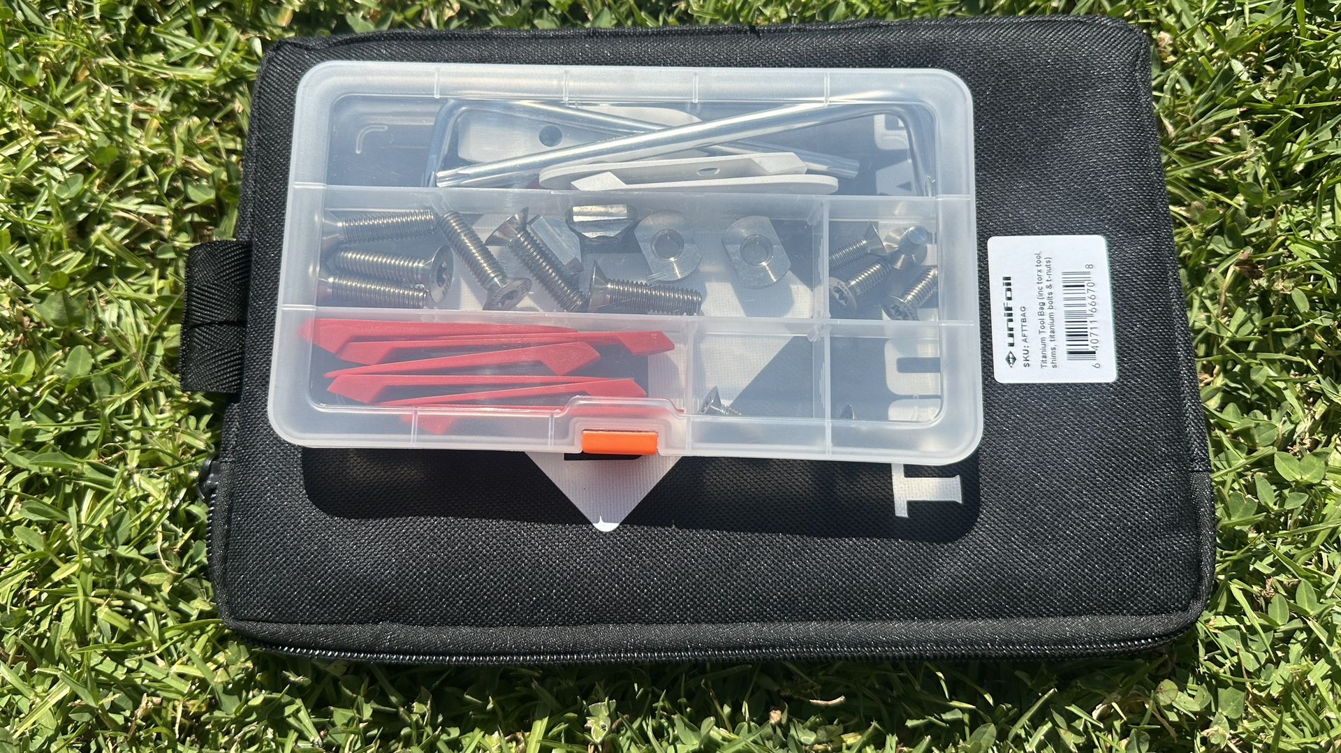 Unifoil TOOL BAG (INC TORX TOOL, SHIMS, TITANIUM BOLTS & T-NUTS) surf wing pump foil hydrofoil set