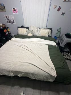 Leather King Bed Frame
