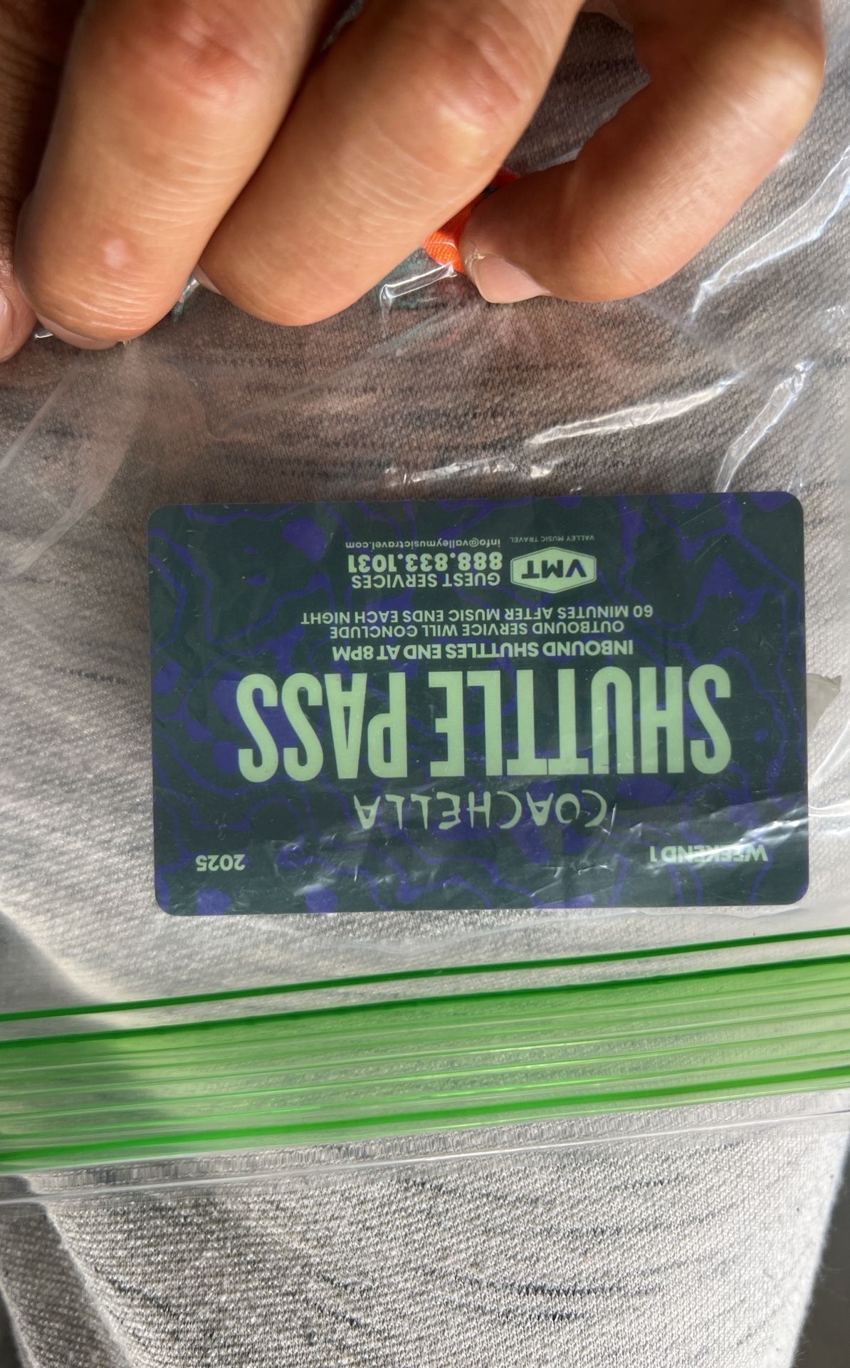 Coachella weekend 1 Shuttle Pass