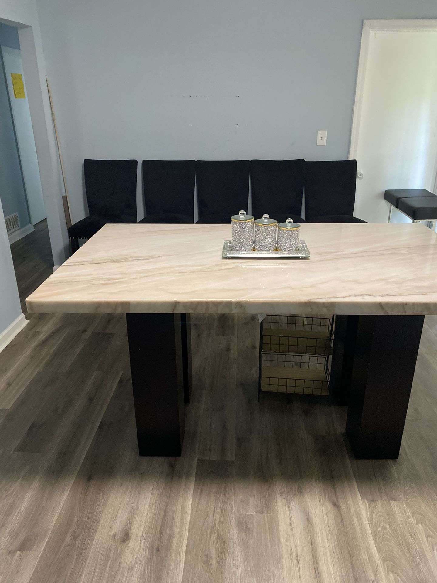 2024 Solid Marble Dining Table With 6 Chairs Originally $4500