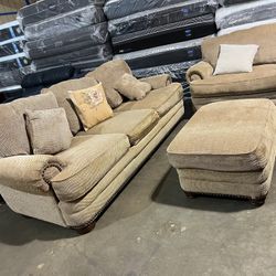 Fabric Sofas 3 Pieces 🧩