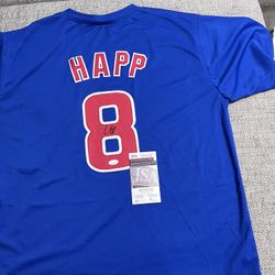 Ian Happ Signed Autograph Custom Jersey - JSA COA - Chicago Cubs