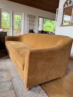 Golden Mustard chenille Sofa