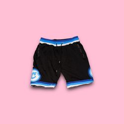 Cookies puttin in work embroidered patch mesh shorts black men’s large 