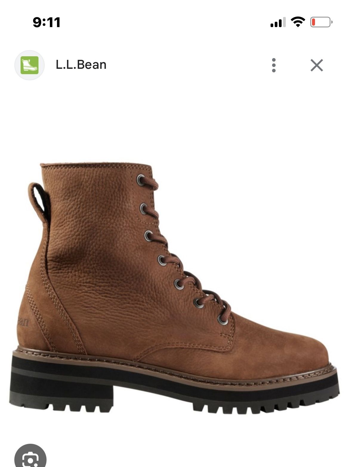 Brand New LL Bean Leather Womens Size 8