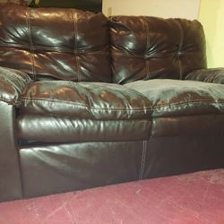 Faux Leather Couch Very Comfortable Good Shape No Holes Cushions Worn Great Couch Just Need throw Blanket Can Deliver Okc Area 30 