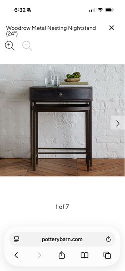 Pottery barn Woodrow 24" nesting nighstand