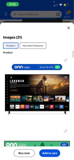 65” onn Roku TV