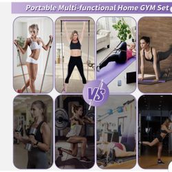 Portable Gym (Pilates Bar + Resistance Band BarNEW