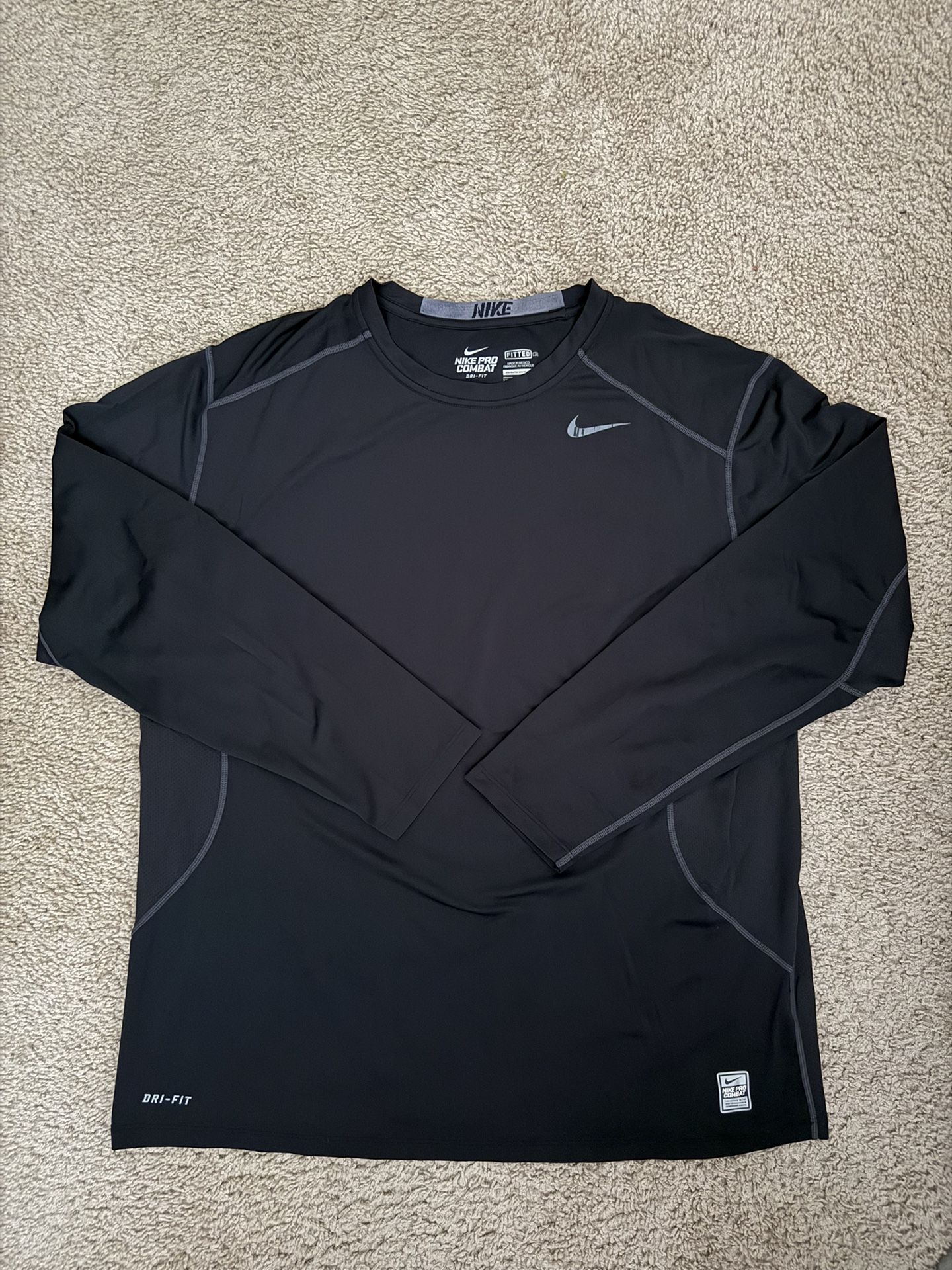 Nike Men’s Long Sleeve Pro Combat Dri-Fit Fitted