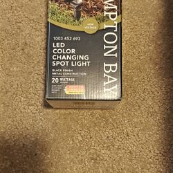 Hampton Bay LED color Changing Spot And Adjustable Spot To Flood Light