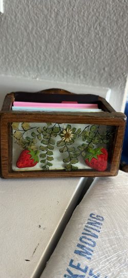 Vintage Wood Recipe Box
