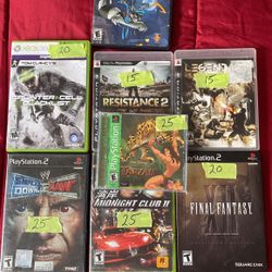 Ps2 And Xbox Video Games 