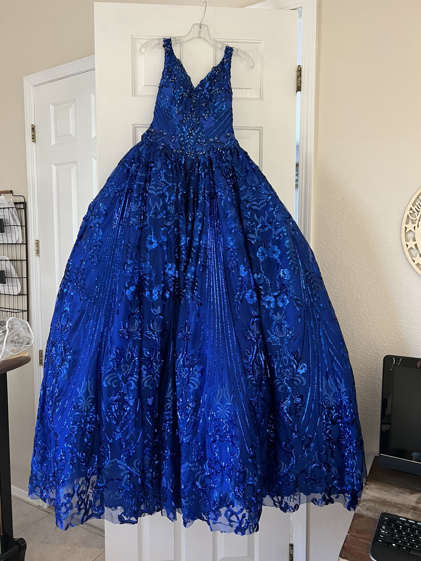 Royal blue Quinceanera dress