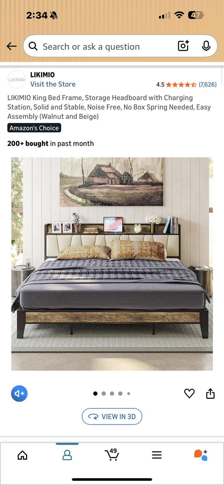 King Size Bed frame