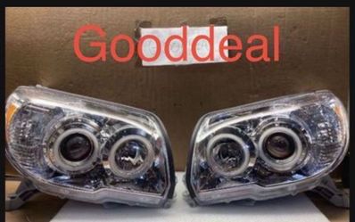 #OH96 FIT 2006-2009 Toyota 4Runner LED DRL Halogen Headlight Head Lights Pair Set