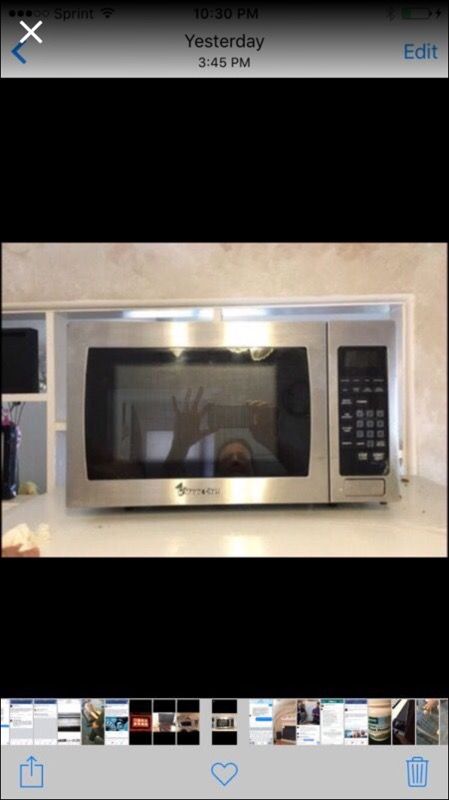 Chrome Microwave-Magic Chef