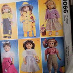 McCalls Patterns 4066 & M6452 For AMERICAN GIRL DOLL 