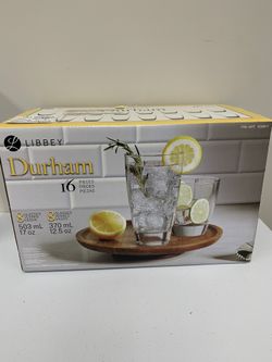 Libbey Durham 16 Piece Drinking Glasses