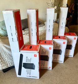 JBL Home Theater Soundbar System (CINEMA SB595) ≠ 3.1.2 Ch. Dolby Atmos w/ 3D Surround Sound & Wireless Subwoofer