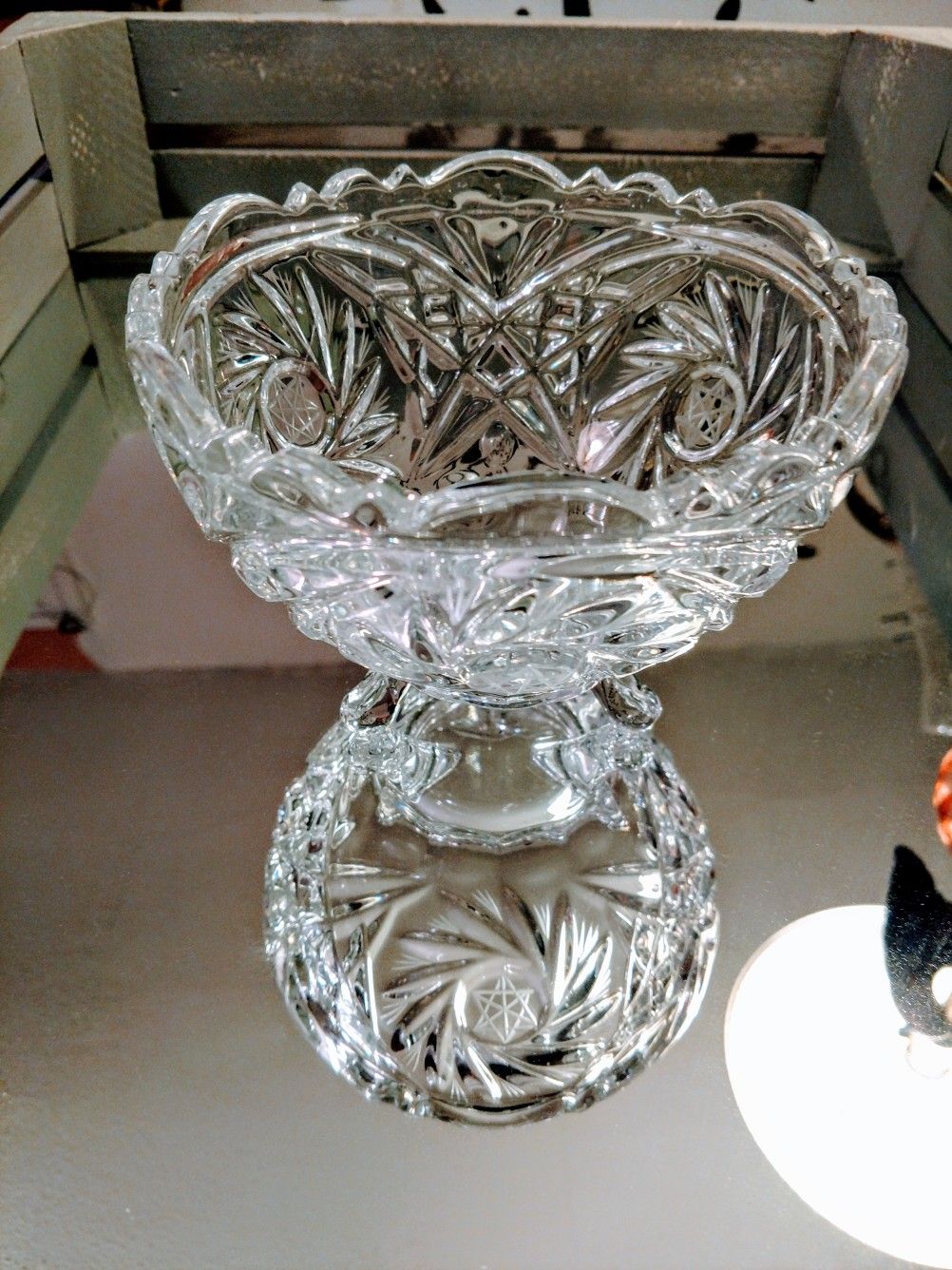 Crystal Footed Bowl