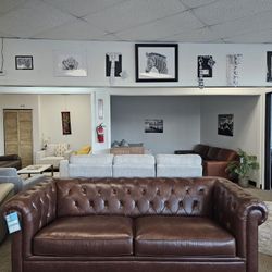 Top Grain Leather Sofa  - ( Zoe)