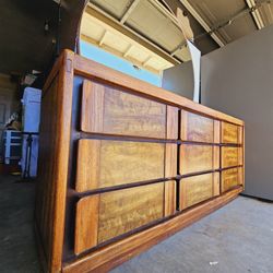 Beautiful Mid Century Dresser with Large Mirror