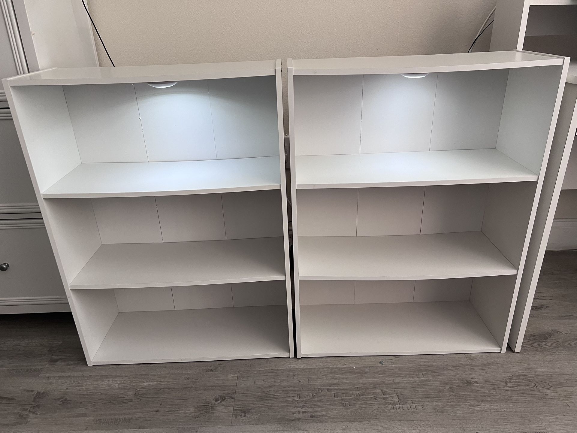 3 Shelving units-White