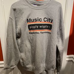 Adult Large Music City Piggly Wiggly Nashville Tennessee Sweatshirt