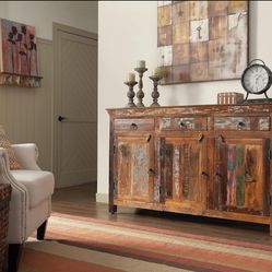 RECLAIMED SOLID WOOD BUFFET/ SIDEBOARD