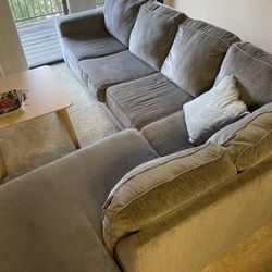 Light Grey Sectional (Barely Used)