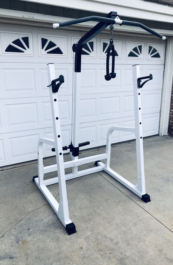 Home Gym Squat Rack/ Bench Press with Pulley System for Sale in Corona
