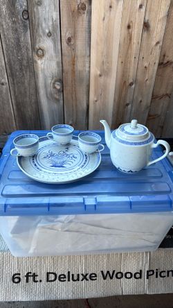 Antique Chinese rice porcelain tea set