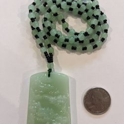 Natural Burmese Jade Dragon Pendant Necklace, Hand-carved, Stylish and Charming Jewelry Accessory, Amulet, Lucky Gift
