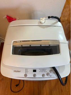 Haier compact Laundry machine 20x20x33The power turns on, but it doesn’t spin.