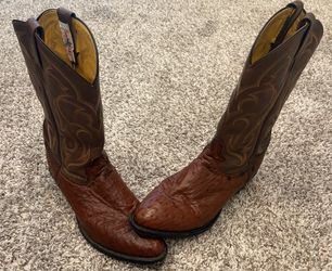 Tony Lama Ostrich Boots Size 11D