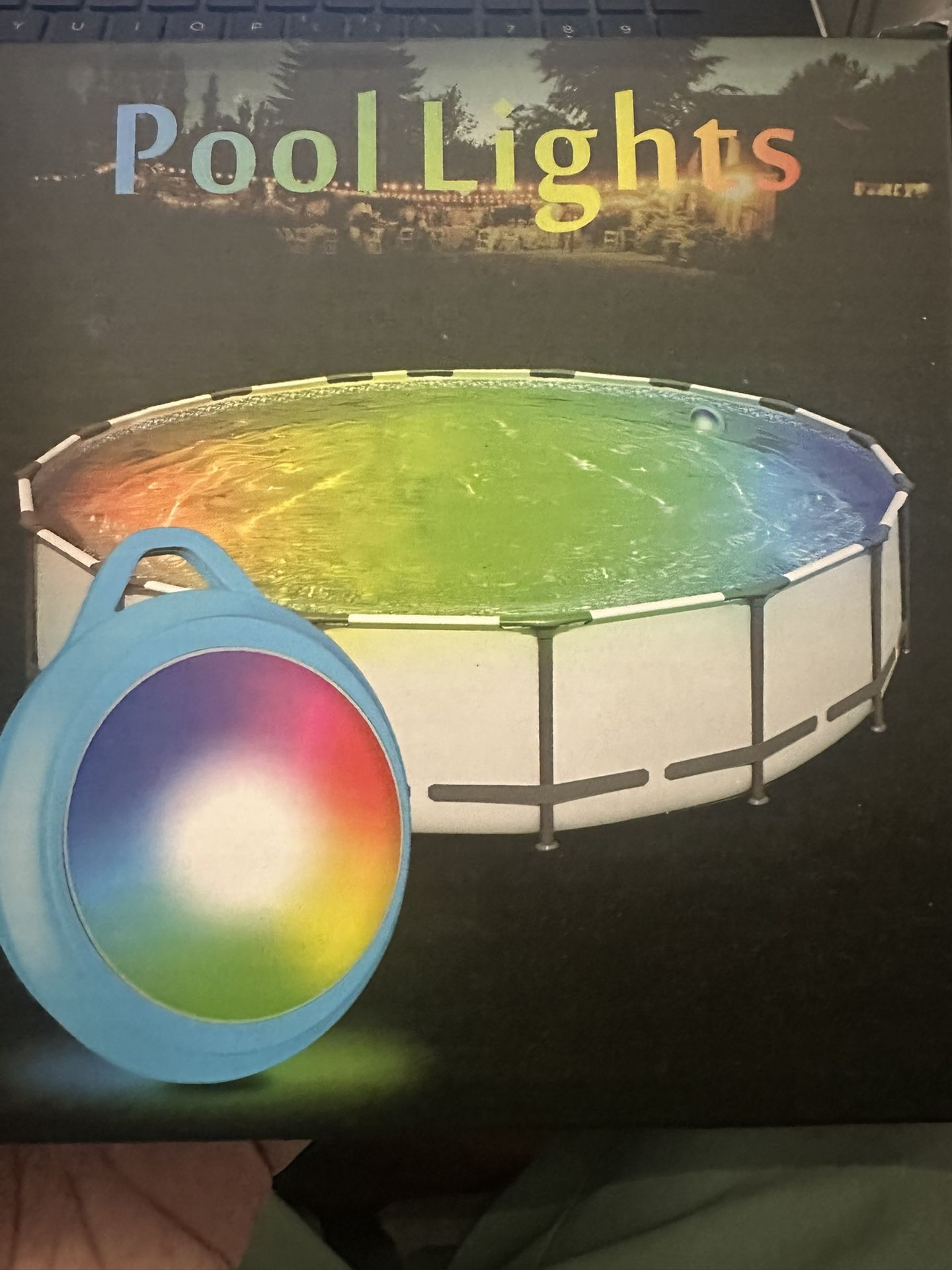 Swimming pool light with remote 2pcs