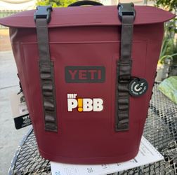 Yeti backpack cooler. Mr.  Pibb