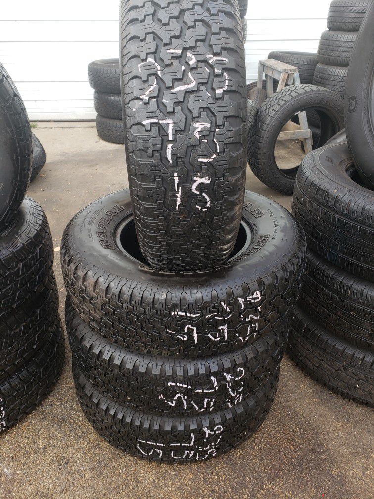 4 Like New Goodyear Tires 235/75/15 $280 Mounting And Balance Included 