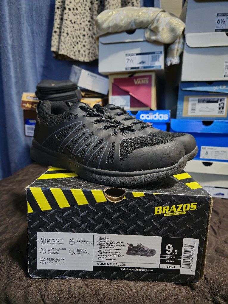 Womens Brazos Size 9.5 Steel Toe Work Shoe