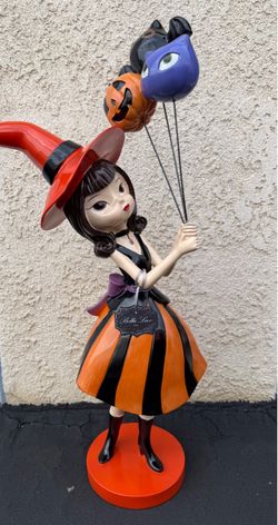 🔥👀🔥 Bella Lux Witch With Halloween Balloons. XL Size