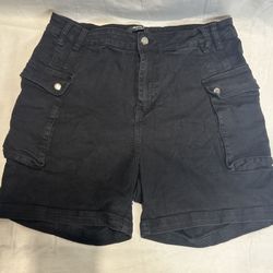 AMERICAN BALI LOS ANGELES Black Cargo Shorts