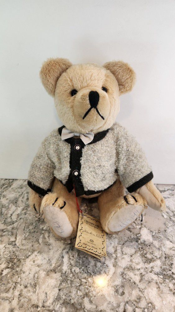 Vintage 1999 JOHANNA HAIDA Mohair 13.5" Jointed “MAX" TEDDY BEAR Tagged Germany

